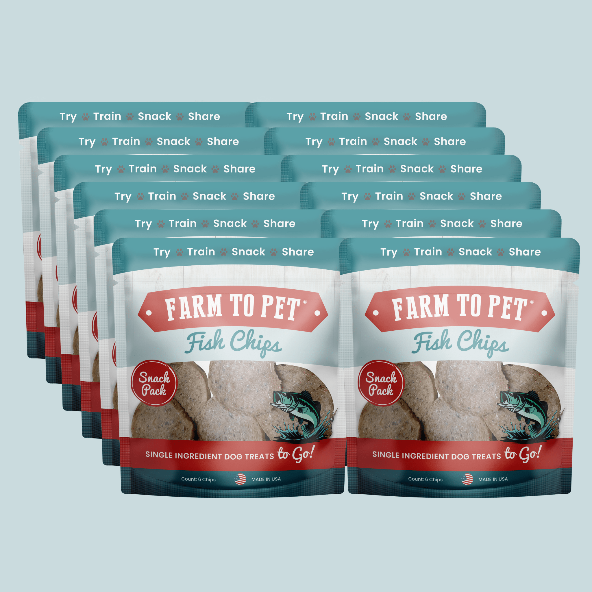 Fish Chips Snack Pack Bundles | Dog Treats for Training & Travel